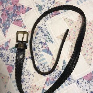 80s Duck head braided leather belt